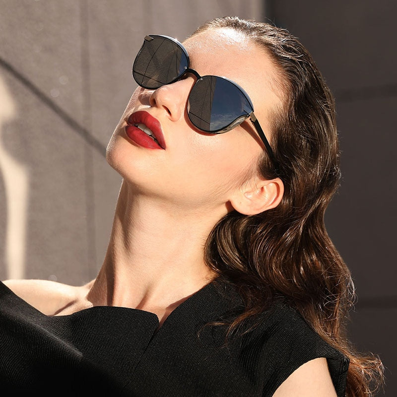 Polarized Women's Round Sunglasses