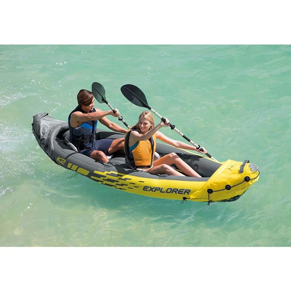 2 Person Inflatable Kayak Set