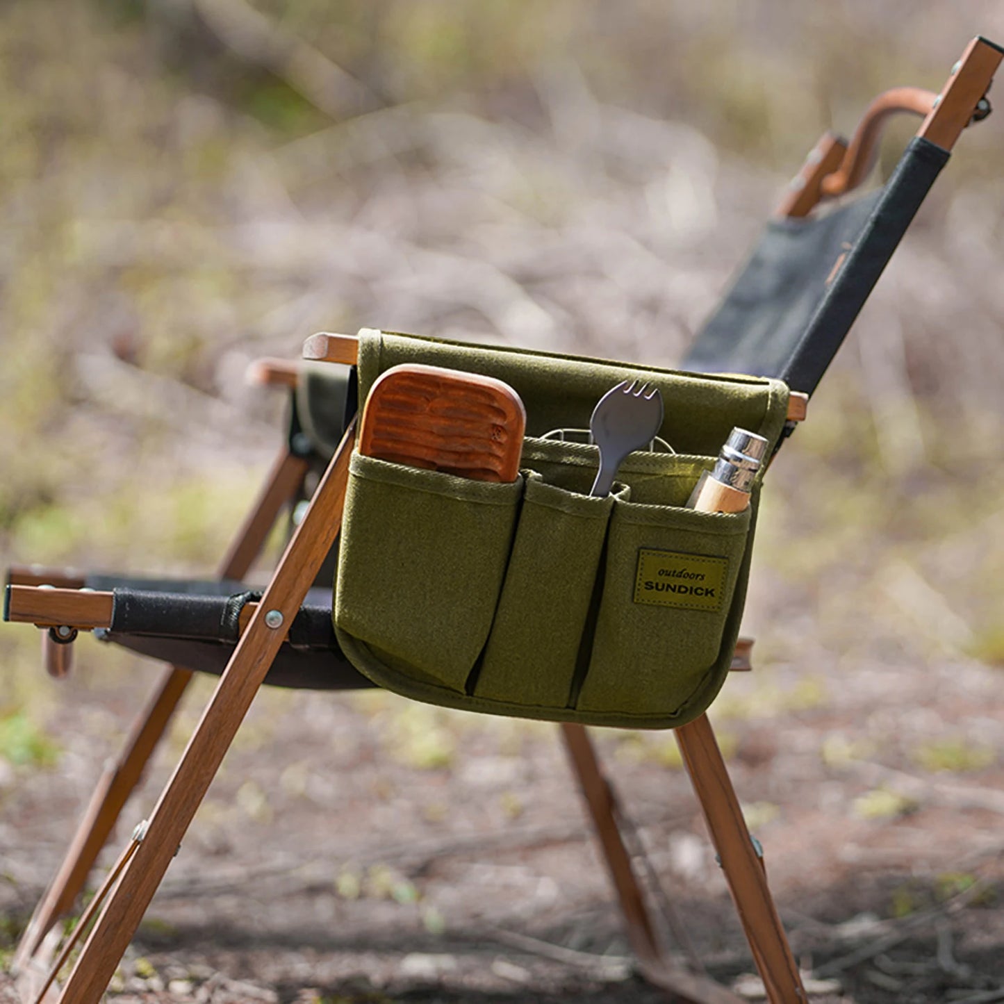 Camping Chair Armrest Storage Bag