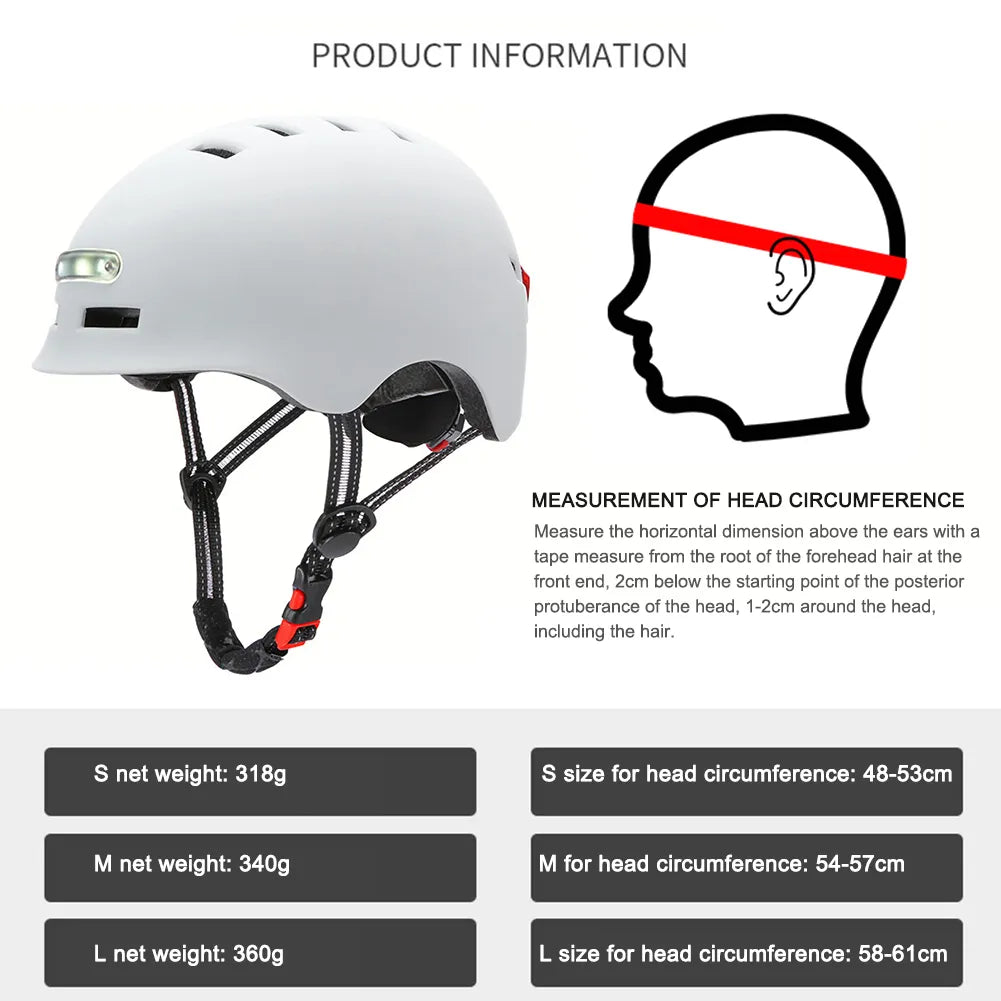 Bicycle Helmet with Built-In Headlight