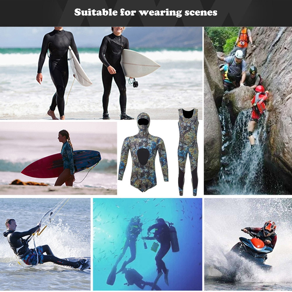 2 Piece Wetsuit Set - 1.5mm-3mm