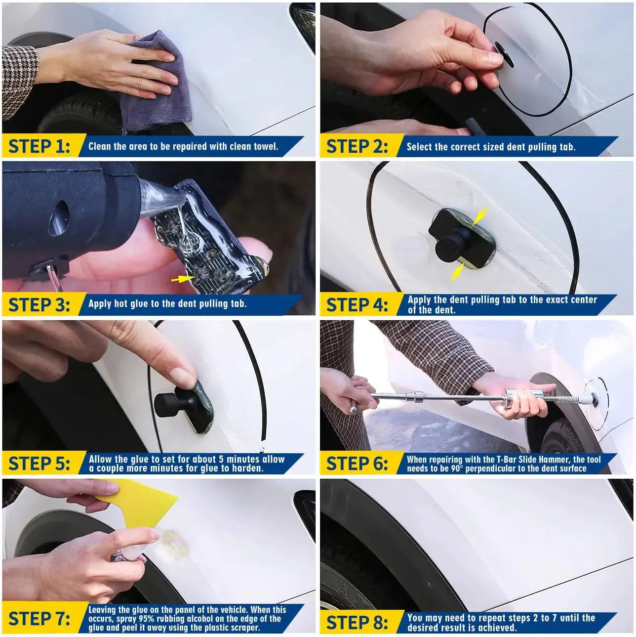 Auto Repair Kit - Restoration Dent Removal Tools