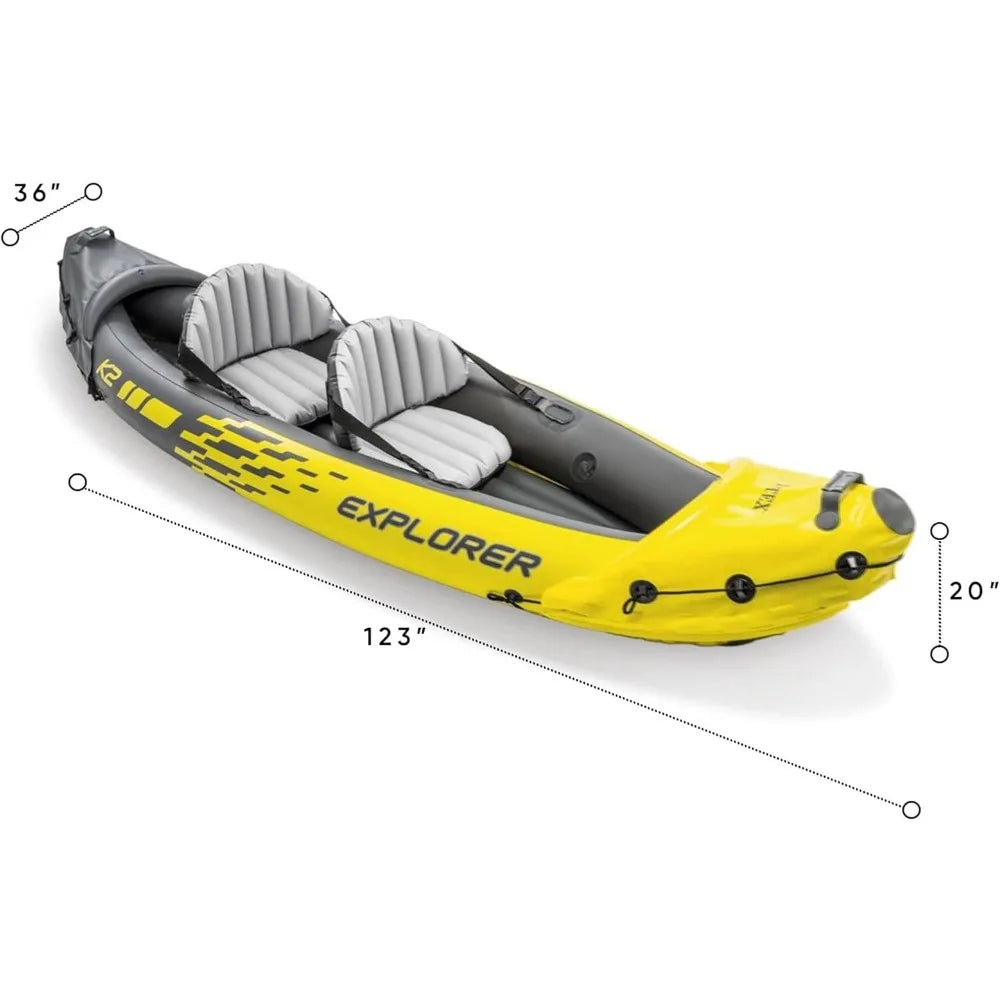 2 Person Inflatable Kayak Set