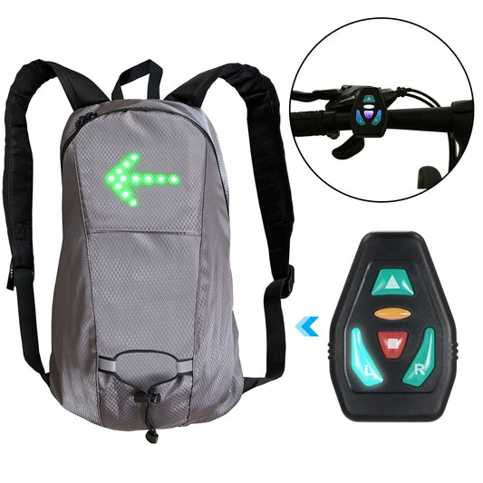 LED Turn Signal Bicycle Backpack