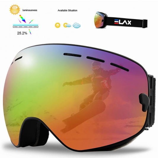 Double Layer Anti-Fog Ski Goggles